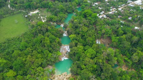 Aerial-view-of-Mexican-Cascadas-Roberto-Barrios-waterfalls