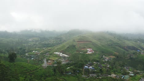 Remote-village-Hatton-surrounded-by-lush-green-mountains-with-thick-mist