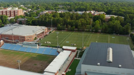College-university-campus-fields-and-athletic-facilities-at-University-North-Carolina,-UNC