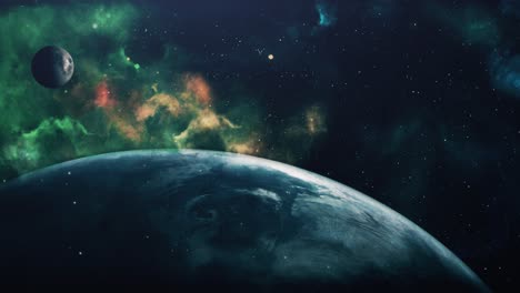 4k-Planeta-Tierra-Con-Fondo-De-Nube-Nebulosa-En-Universo-Oscuro