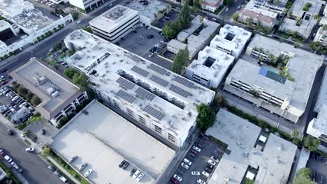 Sherman-Oaks-Encore-Apartments-real-estate-solar-panel-rooftop-project-aerial-view-overhead