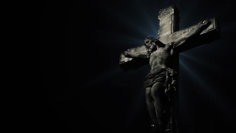 4k-Jesús-Crucificado-Sobre-Fondo-Oscuro-O-Negro