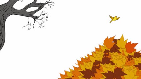 Jahreszeitenwechsel-In-Handgezeichnetem-Animationsclip-Mit-Fallenden-Blättern-Und-Herbstbeschriftung