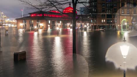 Time-lapse-sequence-of-a-storm-surge-at-Hamburger-Fischmarkt-caused-by-hurricane-Zeynep