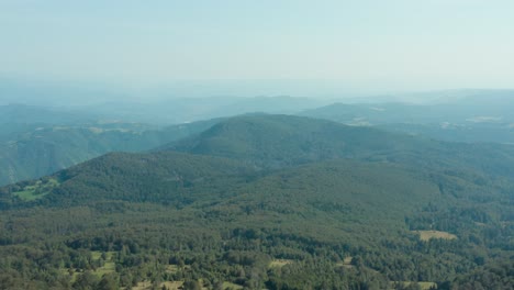 Perfekte-Grüne-Waldlandschaft-Von-Radocelo,-Serbien---Luft