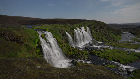 Famous-Waterfall-Of-Blafjallakvisl-At-Daytime-In-Southern-Iceland