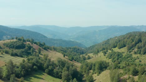 Aerial-mountain-landscape