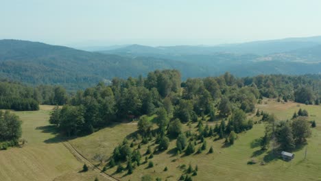 Stunning-Mountain-Scenery-Of-Radocelo-In-Serbia---aerial-drone-shot