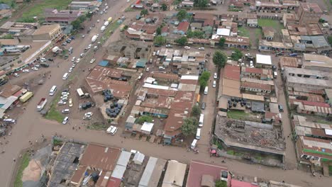 Loitokitok-Neighborhoods-And-Environment-In-Kenya---aerial-drone-shot