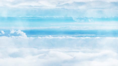 Sicht-Atmosphäre-Wolken-Nähern-Sich-Dem-Blauen-Himmel
