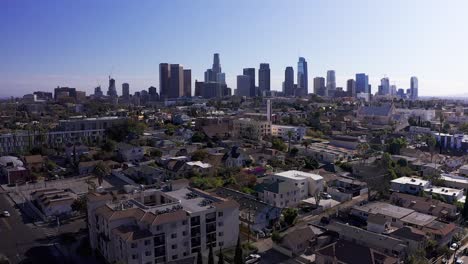 Wide-rising-aerial-shot-of-Downtown-Los-Angeles