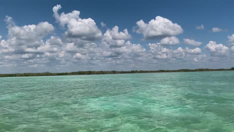 Clouds-Over-Muyil-Lagoon,-Mexico