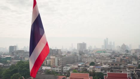 4k-Cámara-Lenta-Ondeando-La-Bandera-Tailandesa