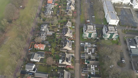 Aerial-of-rows-of-houses-in-a-rural-area