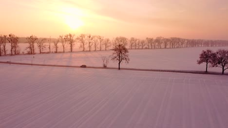 Friedlicher-Wintermorgen-Auf-Dem-Land
