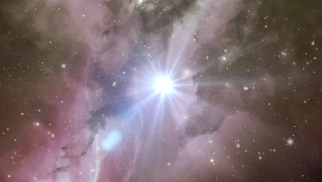 Nebelwolkenoberfläche-Im-Sternenübersäten-Universum