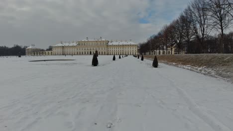 Oberschleißheim-Schloss-In-Winter-German-Palace-Covered-In-Snow