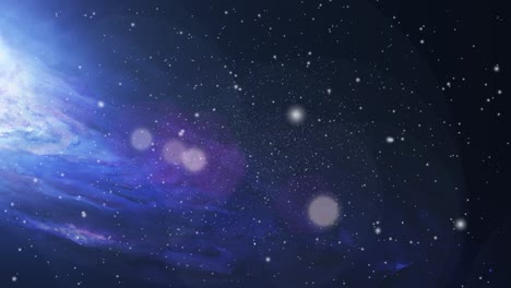 Eine-Galaxie,-Die-Im-Dunklen-Universum-Herumschwebt