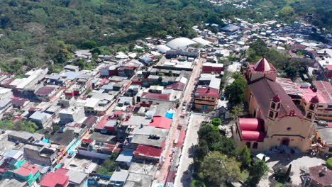 Tila-Chiapas-México-Iglesia-Panoramización-Dron-Tiro-Aéreo