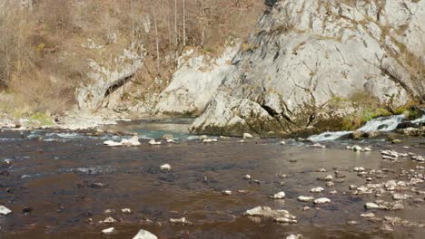The-Wonderful-River-Near-The-Beleg-Mountain-In-Mokra-Gora-Serbia-During-Daytime---Wide-Shot