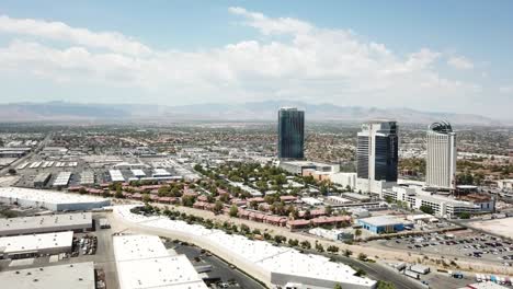 Residential-complex-near-Las-Vegas-strip.-Aerial-forward