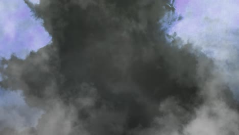 Sicht-Dichte-Und-Dunkle-Cumulonimbuswolken,-Begleitet-Von-Gewittern