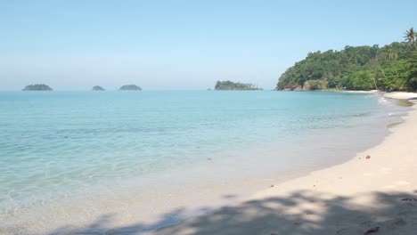 white-sand-beach-on-Koh-Chang-Thailand-with-islands-in-background