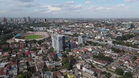 Aerial-View-of-Modern-Nairobi,-Kenya