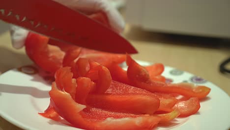 A-red-paprika-is-cut-into-strips