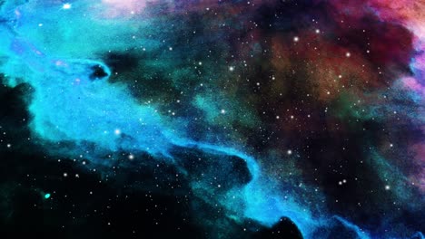 La-Superficie-De-Las-Nubes-Nebulosas-En-Movimiento-En-El-Universo-Repleto-De-Estrellas
