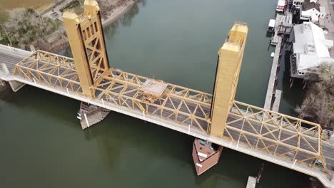 Sacramento-Kalifornien-Tower-Bridge-Antenne