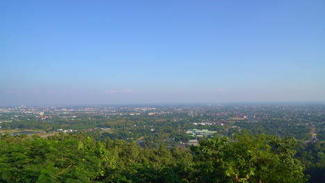 Chiang-Mai-city-skyline-with-blue-sky-in-Thailand