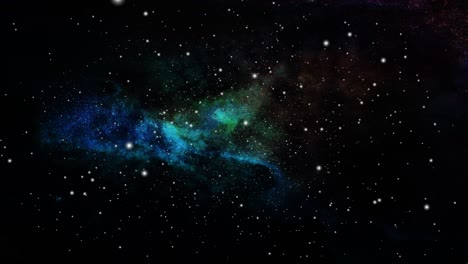 Nubes-Nebulosas-Acercándose-Al-Universo-Con-Estrellas-A-Su-Alrededor
