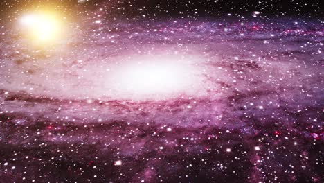 Mysteriöse-Galaxie,-Die-Sich-Im-Großen-Universum-Bewegt-Und-Schwebt