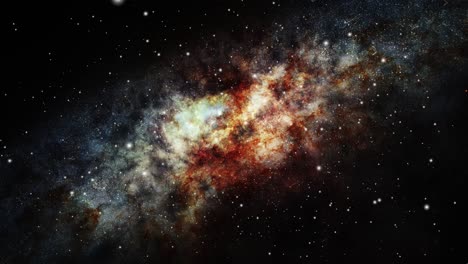 Eine-Galaxie,-Die-Sich-Mit-Um-Das-Universum-Dreht