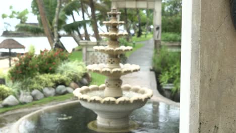 Fountain-Tropical-Slow-Motion-Pan-Left