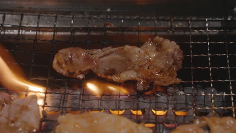 Pork-Sizzles-While-On-The-Flaming-Griller