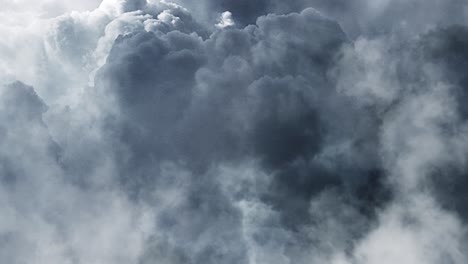 Superficie-De-Nubes-Cumulus-Oscuras-Con-Tormentas-Eléctricas