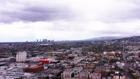 Aerial-wide-shot-of-West-Hollywood-and-Century-City-from-Hollywood