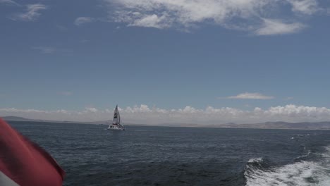 a-shot-of-a-South-African-flag-waving-in-the-wind-behind-a-catamaran