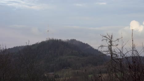 Scenic-view-of-black-forest-with-wind-turbine-in-background