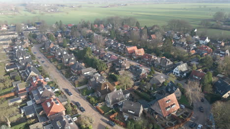 Aerial-of-beautiful-suburbs-in-the-Netherlands