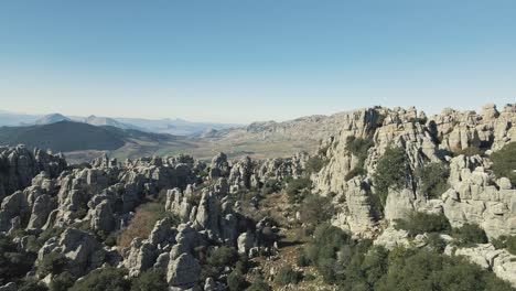 Aerial-view-of-Torcal-de-Antequera,-south-of-Spain