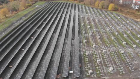 Aerial-pullback-over-a-solar-farm-as-it's-being-built