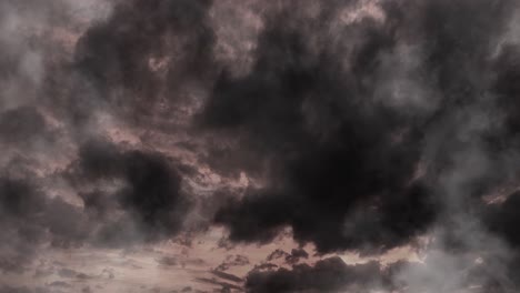 Moving-dark-clouds-hovered-above-the-sky