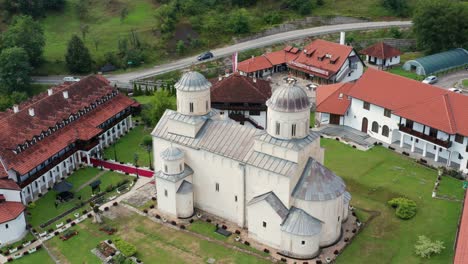 Monastery-Mileseva-near-Prijepolje-on-the-Zlatar-mountain,-Serbia