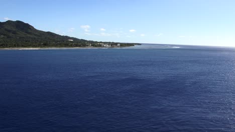 View-of-the-island-of-Rarotonga,-Cook-Islands