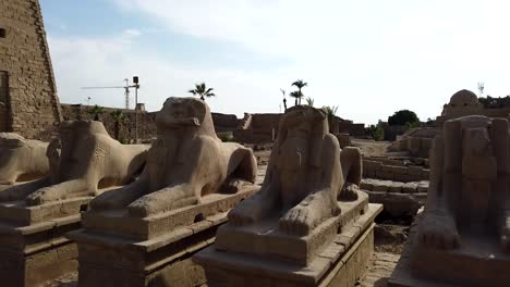 Egyptian-Mythical-Sphinx-Statues-Footage
