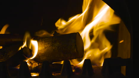 Firewood-burning-in-a-fireplace