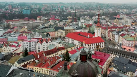 Olomouc-city-in-Czech-Republic---Beautiful-panoramic-aerial-view-by-drone